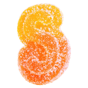 SOURZ by Spinach® - Fully Blasted Peach Orange 1:1 THC CBD Gummies - 10x1 Pack